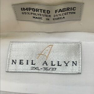 Neil Allyn Men's White Dress Shirt